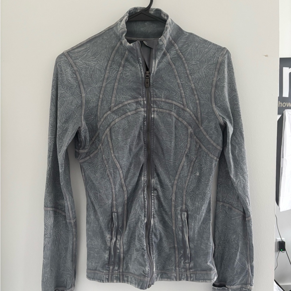 Lululemon Gray Wash Align Zip-Up Jacket